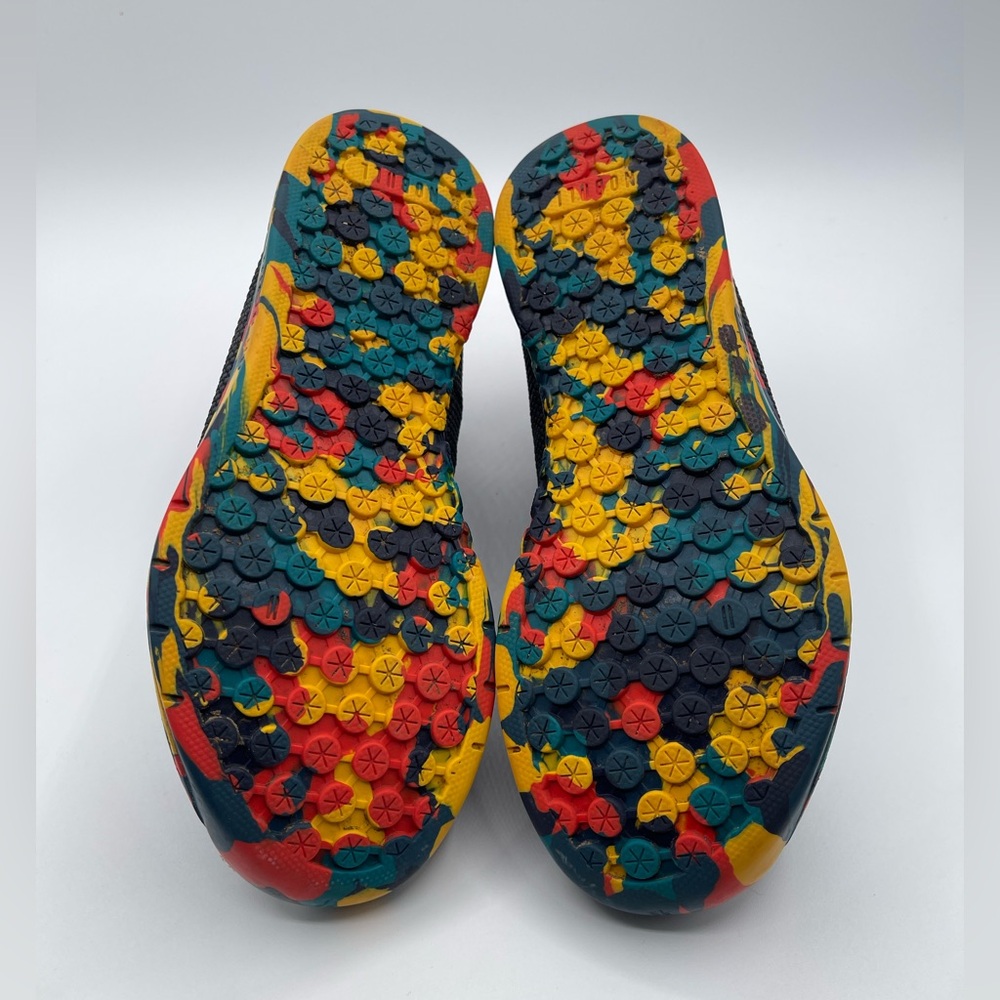 NOBULL Black High-Top Trainers with Colorful Patterned Sole - Picture 8 of 8